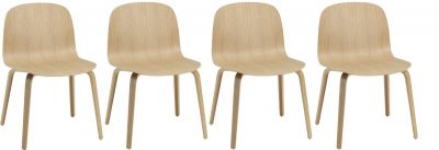  Action Visu Chair Wood Base Chair Set of 4 Muuto